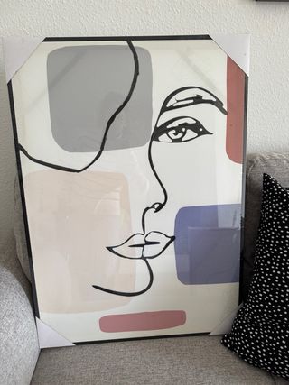 Set di 2 quadri decorativi astratti