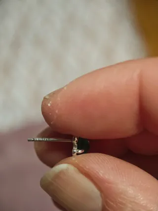 Pendientes tortuga plata y piedra aguamarina