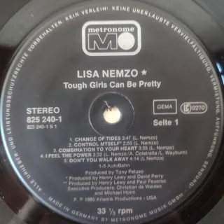 Vinilo Lisa Nemzo - Tough Girls Can Be Pretty