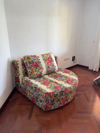 Sofá modular floral tela