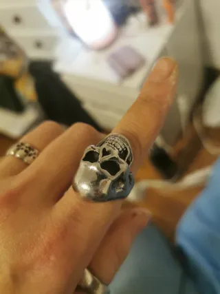 Anillo Calavera Plata