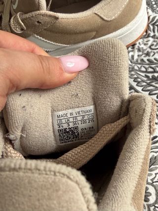 Adidas Campus 35 1/2 bege/branco