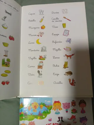 Lote cuentos infantiles letra hilada y pictogramas