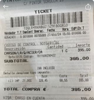 Reloj Tissot Acero Nuevo