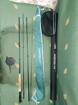 Caña de ninfa JMC con carrete