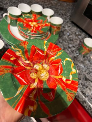 Juego de café navideño
