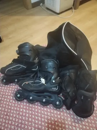 Patines en línea Oxelo con protecciones