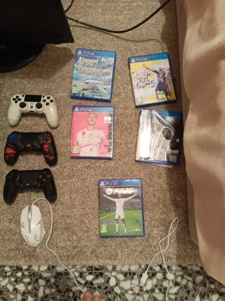 Consola PS4 con Monitor y Accesorios