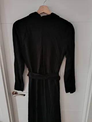 Vestido negro largo mujer