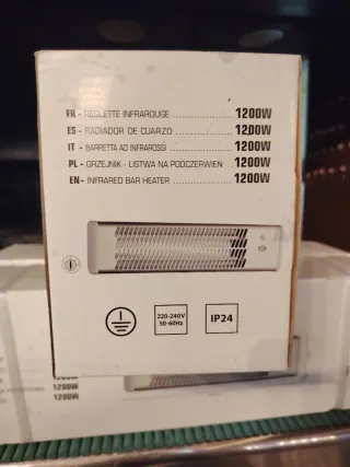 Radiadores de cuarzo 1200W