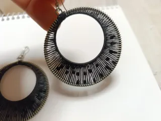 Pendientes Aro Negros