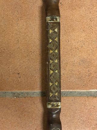 Baston antiguo de madera con detalles