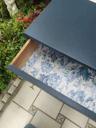 Cómoda Mid Century Azul Marino