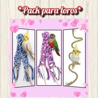 Pack para agapornis/pájaros/loros/periquitos