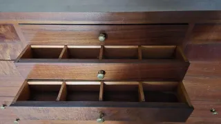 Mueble madera maciza comercio joyería