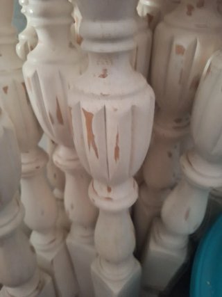 Baranda de escalera de madera