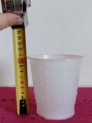 Set 12 Bicchieri Plastica Satinata Vintage