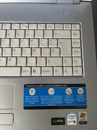 Portátil Sony VAIO VGN-N115/W Plata/Blanco