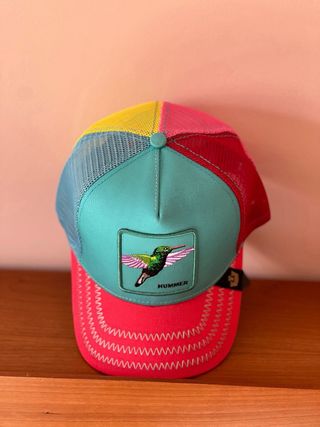 Gorra Hummer Colibrí Rosa y Turquesa
