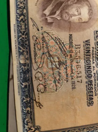 2 Billetes 25 Pesetas Banco de España 1926