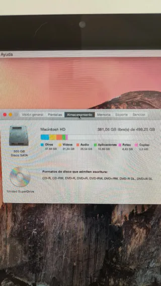 iMac 2012 Plata/Blanco