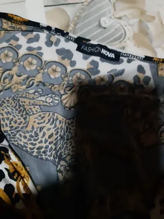 Mono FASHIONOVA estampado leopardo y oro