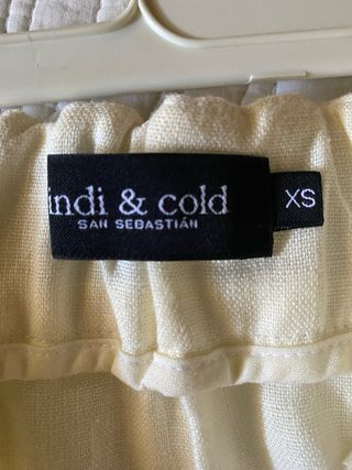 Falda Indi&Cold Lino Blanca Talla XS