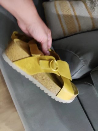 Sandalias Yokono Velez Plataforma Amarillo