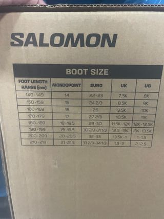 Botas de esquí niño Salomon Talla 20