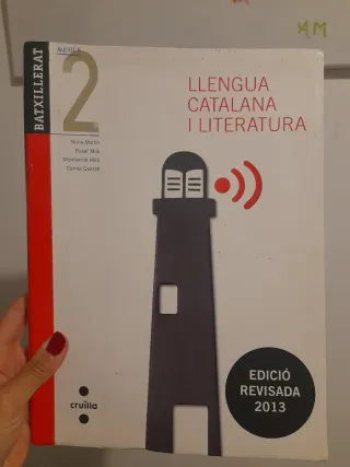 Libro de catalán segundo de bachillerato