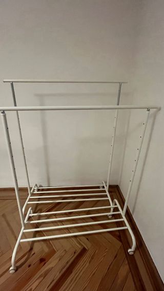 Burro Zapatero Metálico Blanco