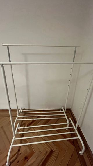 Burro Zapatero Metálico Blanco