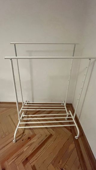 Burro Zapatero Metálico Blanco