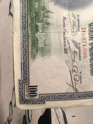 Billete 100 Pesetas España 1925 Felipe II