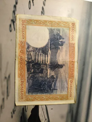 Billete 100 Pesetas España 1925 Felipe II