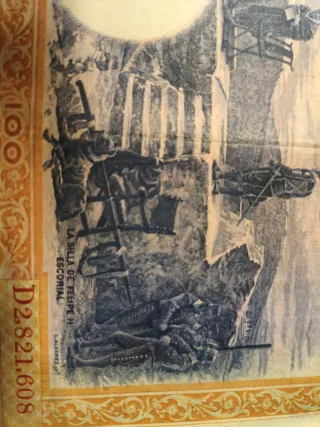 Billete 100 Pesetas España 1925 Felipe II