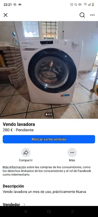 Lavadora Candy 8kg