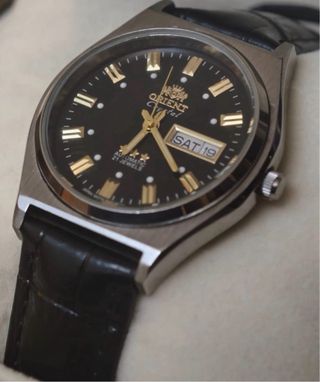 Reloj Orient Automático Negro/Dorado