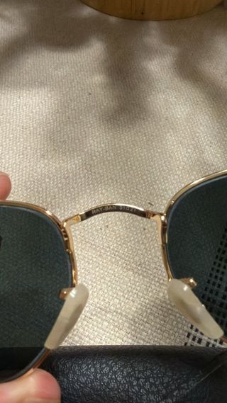 Ray-Ban Hexagonal Gafas de Sol Doradas unisex