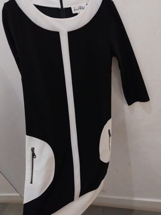 Vestido Joseph Negro y Blanco Talla M