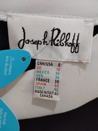 Vestido Joseph Negro y Blanco Talla M