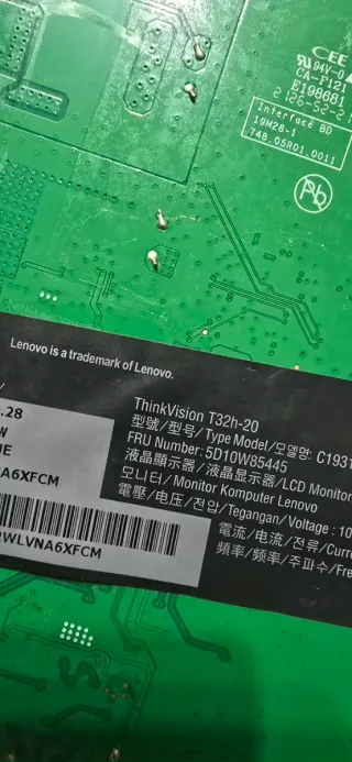 Placa base Lenovo ThinkVision T32h-20