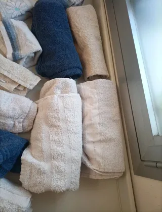 Set Asciugamani Usatissimi  Cotone Blu Bianco