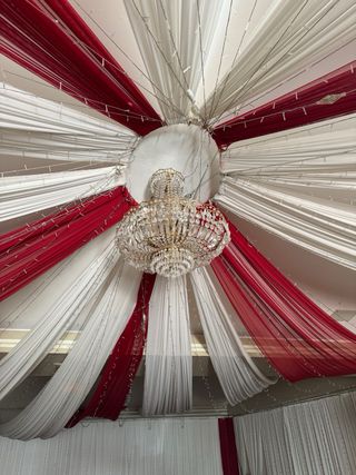 Decoración Salón Fiestas: Telas y Luces