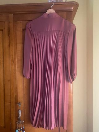 Vestido Zara plisado con lazada Talla S