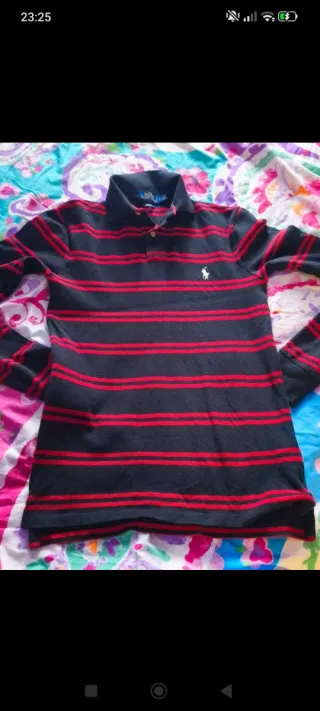 Polo Ralph Lauren Rayas Manga Larga