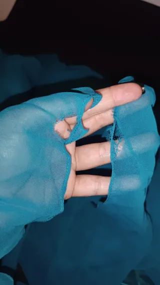 Vestido fiesta largo azul turquesa