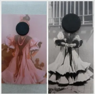 Vestido Flamenca T:4 Años (años 70)