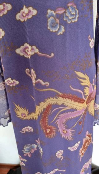 Vestido largo transparente