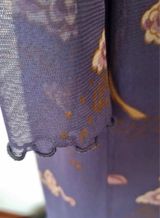 Vestido largo transparente